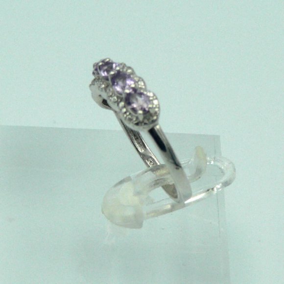 Sz 8 Genuine Rose De France Amethyst Ring NWOT - Picture 2 of 5